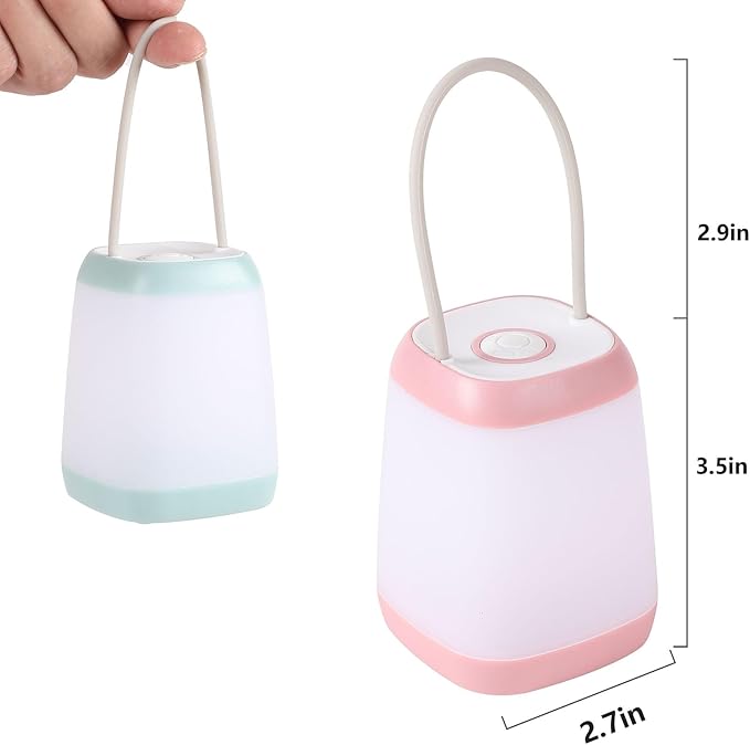 3 Pack LED Camping Light, 3 Light Modes Rechargeable Battery Powered Night Light for Indoor and