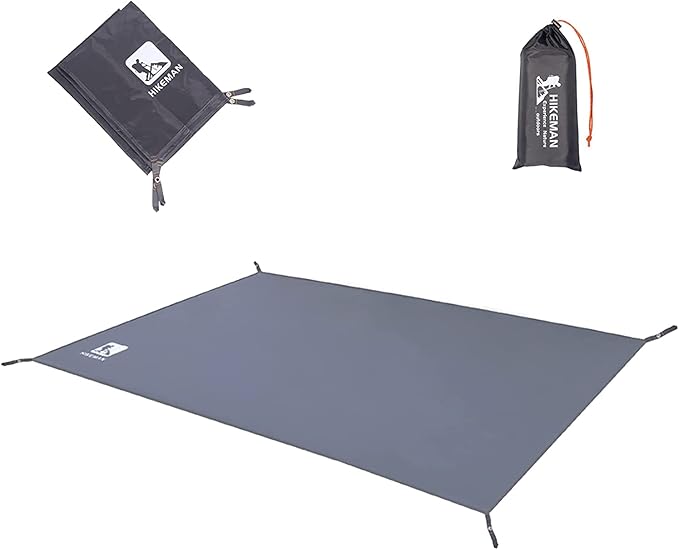 Hikeman Tent Footprint - Waterproof Camping Tarp, Heavy Duty Tent Floor Saver, Ultralight Ground