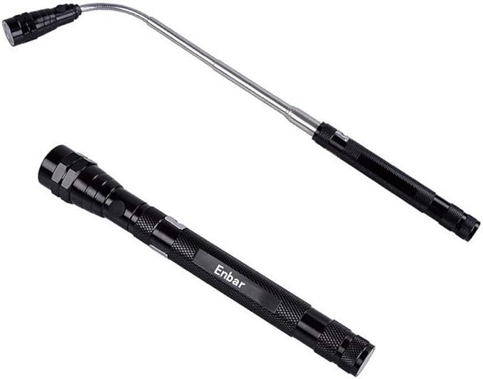 Magnetic Telescopic Elastic Neck Picking Tools, Portable Expandable Magnetic Telescopic LED