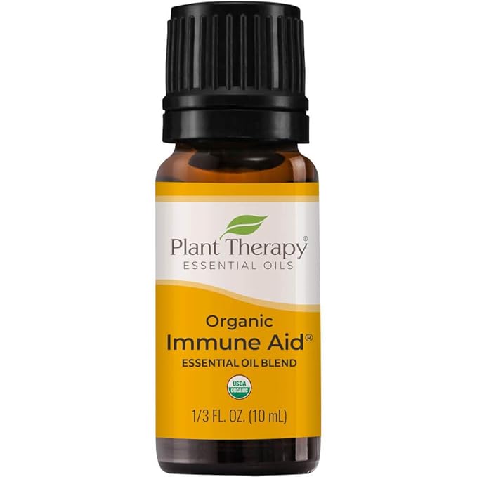 Plant Therapy Organic Immune Aid Essential Oil Blend 10 mL (1/3 oz) 100% Pure, Undiluted