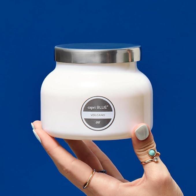 Capri Blue Volcano Scented Candles - Luxury Glass Jar Candles for Home Scented with Tropical Fruit