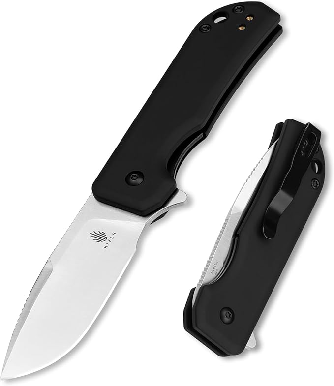 Kizer Nice Guy Pocket Folding Knife, 2.84" Nitro V Blade, Lightweight Sharp Camping and Hiking