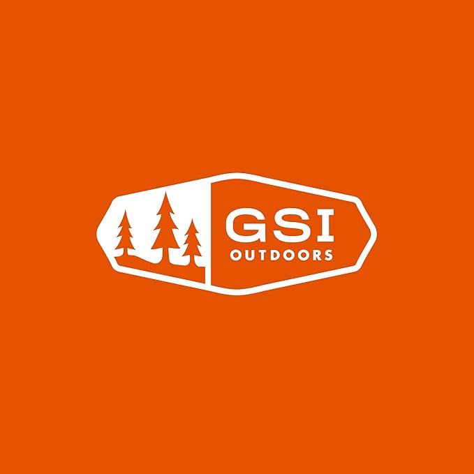 GSI Outdoors Cascadian 1 Person Table Set I 6-Piece Camping, Backpacking Mess Kit, Plastic BPA