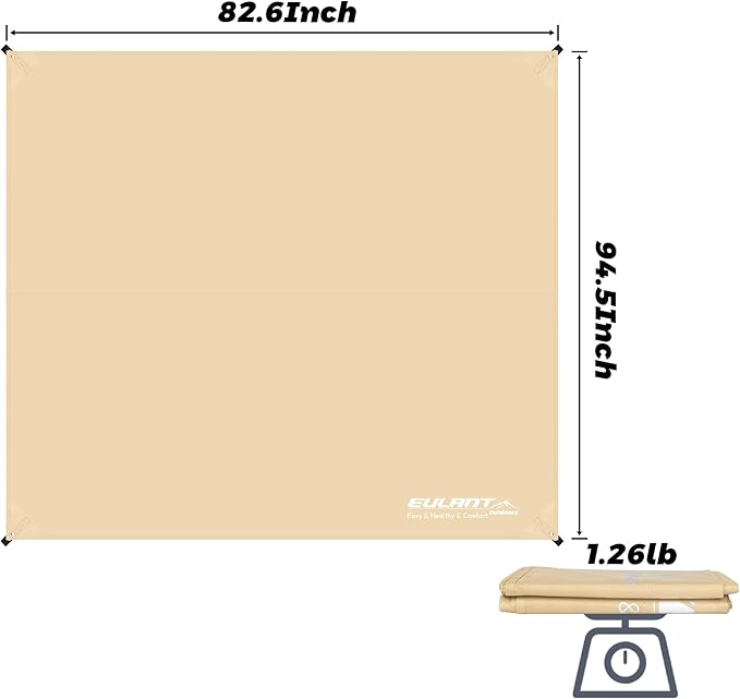 Tent Footprint, 210D Oxford Cloth Camping Tent Tarp, PU 3000 Waterproof Ground Sheet Mat for Tent