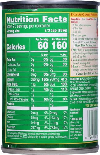 Del Monte Foods Slcs New Potatoes, 14.5 oz ( 12 count )