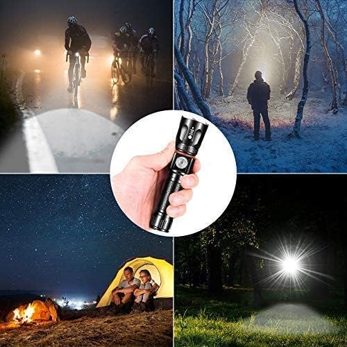 Tactical Flashlight Rechargeable, High Lumens Led Flashlights Handheld-Magnetic Base, Super Bright
