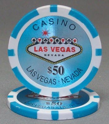 Casino Style Las Vegas Sign Design 14gm Poker Chip Sample Set - 10 New Chips!