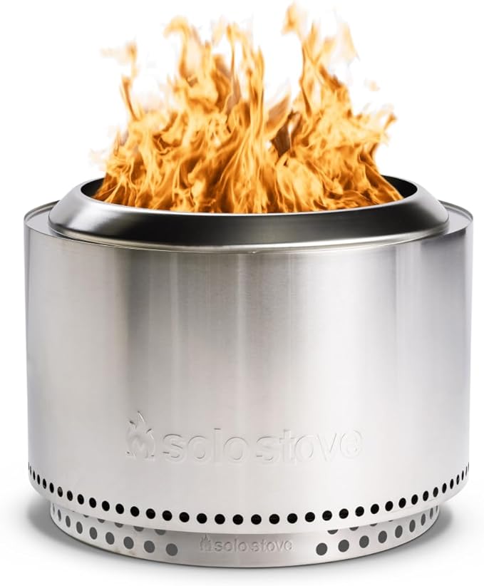 Solo Stove Yukon 27 Inch Smokeless Fire Pit with Removable Ash Pan - Wood Burning Portable