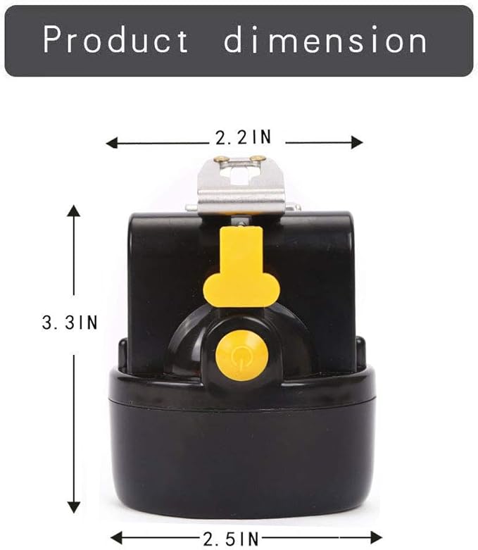 High Power Rechargeable Headlamp with One-Button Control, Long Range LED Miner Headlight