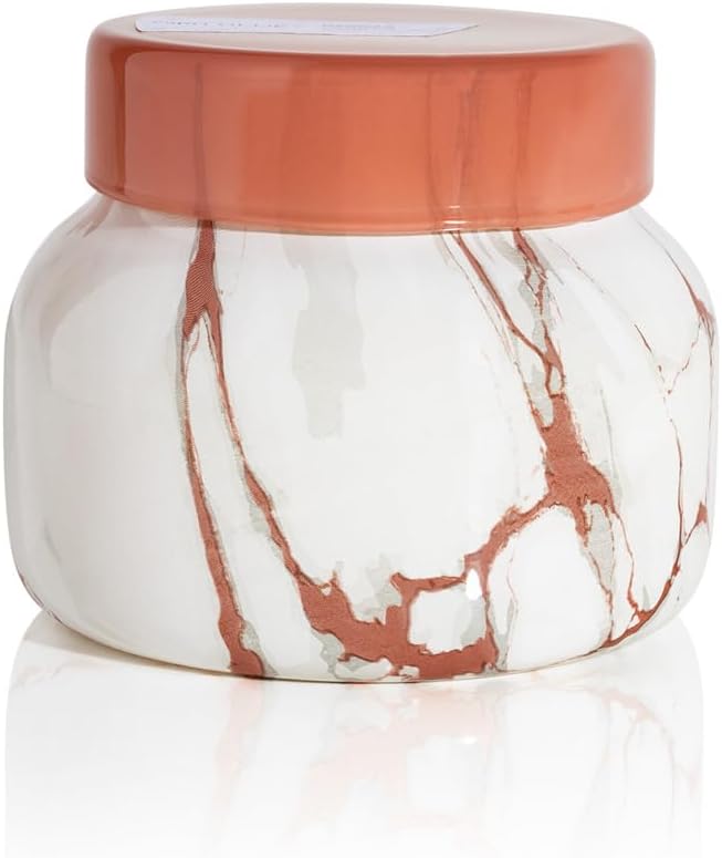Capri Blue Modern Marble Jar Candles - Luxury Scented Candles for Home - Long Lasting Soy Wax Blend