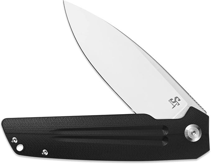 Sitivien ST152 Folding Knife,K110(D2) Steel Blade with G10 Handle EDC Tool Knife for Outdoor