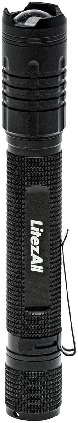 LitezAll 280 Lumen Tactical Flashlight, Compact LED Pocket Flashlight for Everyday Carry, Battery