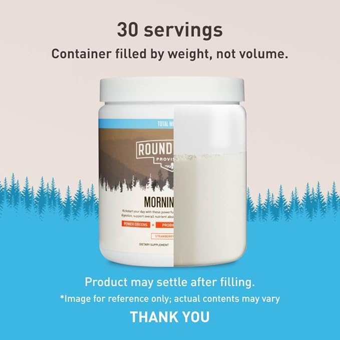 ROUNDHOUSE PROVISION Morning Kick, Zero Sugar Greens Superfood Powder Supplement with Ashwagandha