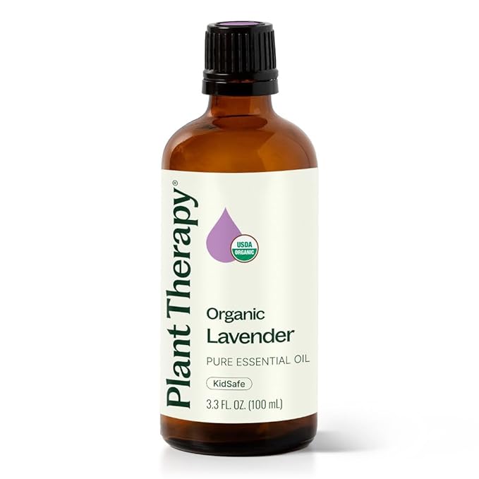Plant Therapy Organic Lavender Essential Oil 100% Pure, USDA Certified Organic, Undiluted, Natural