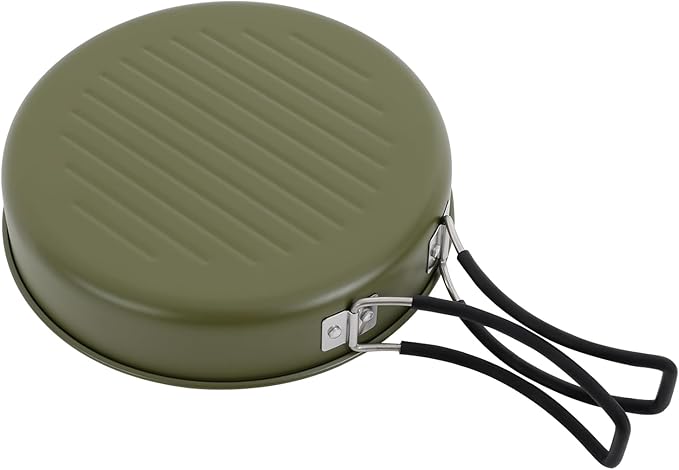 Portable Camping Cookware Set, 304 Stainless Steel Outdoor Camping Cooking Pots and Pans with