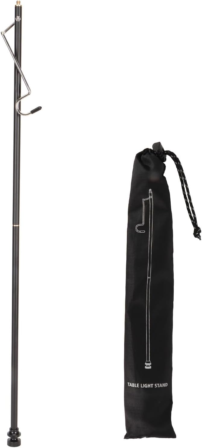 Camping Lantern Stand Professional Portable Aluminium Alloy Folding Light Stand for IGT Tables