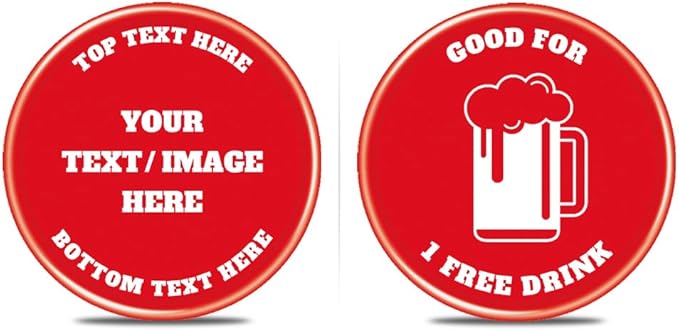 200 PCS Personalized Plastic Poker Chips, Full Color Print Your Logo and Text on The Chip, Good for