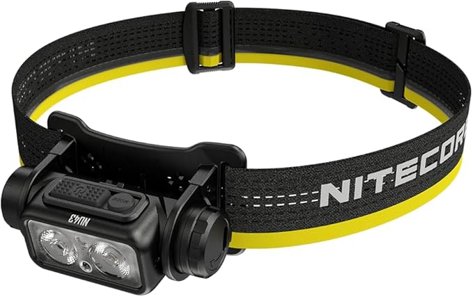 Nitecore NU43 Rechargeable Headlamp, 1400 lumens USB-C Bright Lightweight for Camping, Running, or