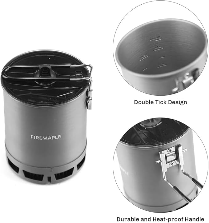 Fire-Maple Petrel Ultralight Pot- High Efficiency Aluminum Camping and Backpacking Pot with