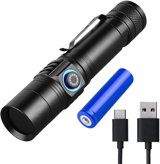 365nm Shortwave Uv Light for Minerals Rock Hunting Black Light Strong Blacklight Flashlight for