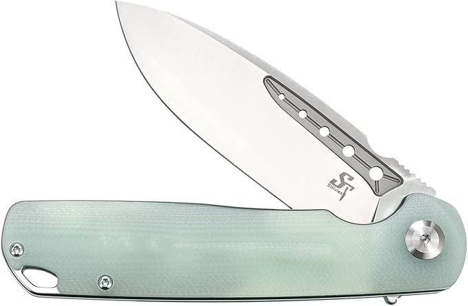Sitivien ST131 Folding Knife,D2 Blade G10 Handle EDC Tool Knife with Liner Lock for Outdoor Camping