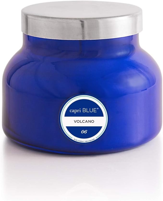 Capri Blue Volcano Scented Candles - Luxury Glass Jar Candles for Home Scented with Tropical Fruit