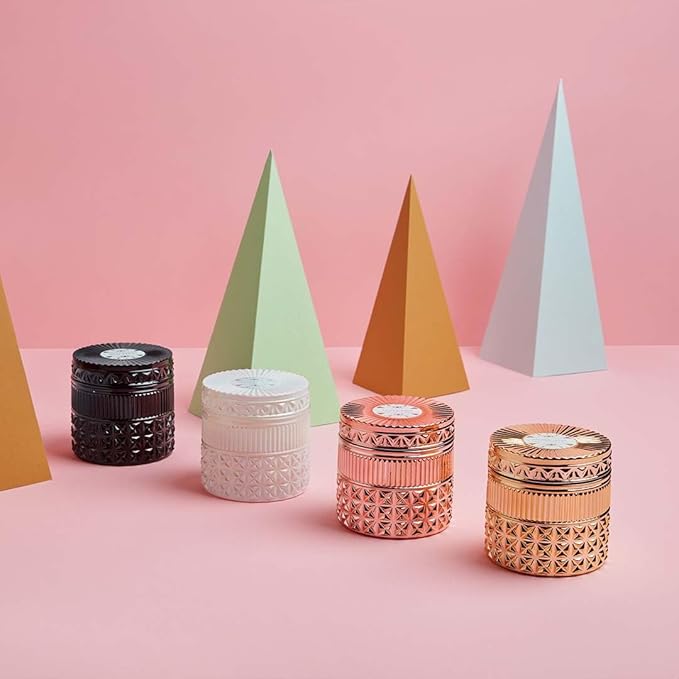 Capri Blue Gilded Muse Faceted Decorative Candle - Scented Candles with Sugared Citrus & Tropical