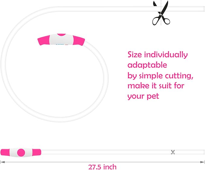 Led Dog Collar, BSEEN USB Rechargeable Flash Dog Necklace Light, Pet Safety Collar Makes Your