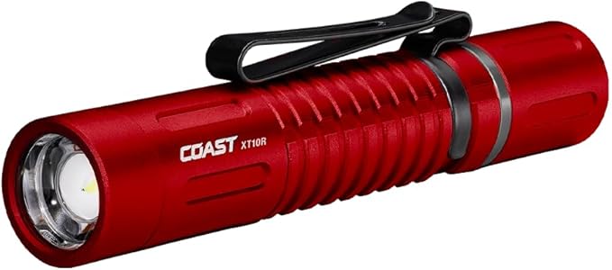 COAST XT10R 280 Lumen USB-C Rechargeable Pocket Flashlight/Penlight with TWIST FOCUS and Two-Way