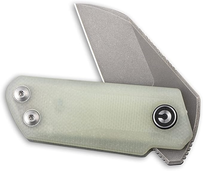 CIVIVI Ki-V Front Flipper Pocket Knife, Double Detent Slip Joint Small Folding Knife with Deep
