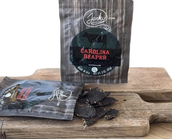 Jerky.com Hot Jerky Combo - Featuring Habanero, Ghost Pepper, Carolina Reaper, and Classic Hot Beef