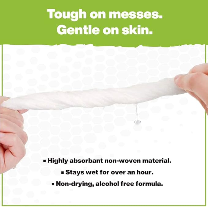Crocodile Cloth Grill - 80 (15" x 10") Plant-based Cleaning Wipes. Safe on Skin & Multiple