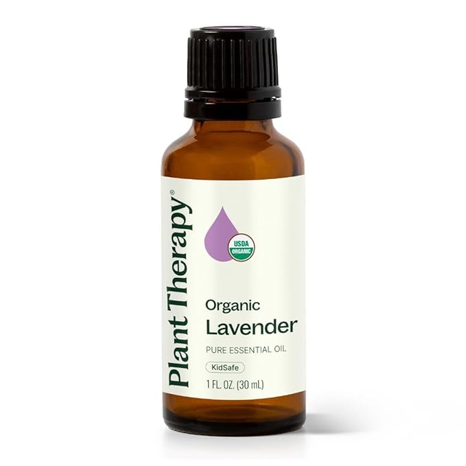Plant Therapy Organic Lavender Essential Oil 100% Pure, USDA Certified Organic, Undiluted, Natural