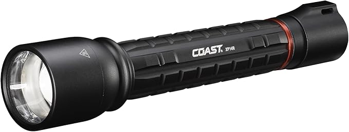Coast XP14R 4500 Lumen USB-C Rechargeable LED Flashlight with Slide Focus®?¯and Pure Beam® Focusing