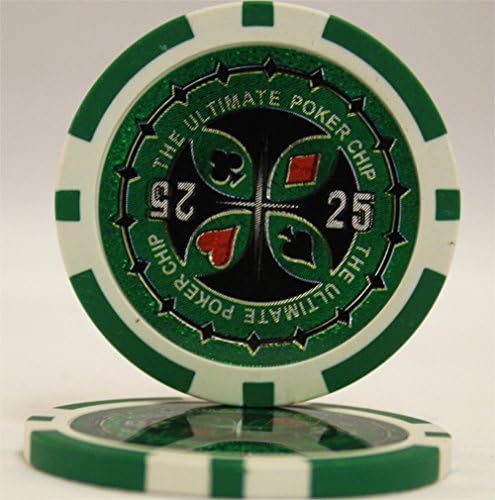 MRC 1000pcs Ultimate Laser Poker Chips Set with Acrylic Case Custom Build