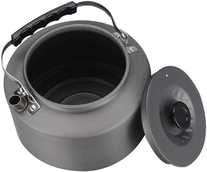 Bulin Camping Kettle, 2.2L Large Portable Stovetop Tea Kettle Fast Heating Boiling Hot Water for