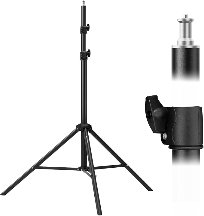 K&F CONCEPT Light Stand for Photography, 9.1ft/2.8M Portable Extendable Photo Video Tripod Stand
