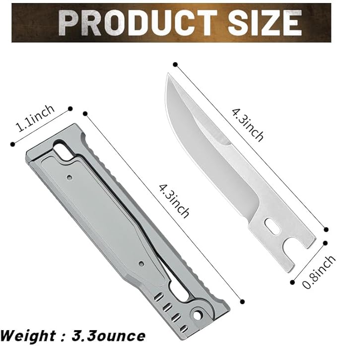 Generic Folding Pocket Knife Kit, Tactical Locking Pocket Knife, 3.15"" D2 Steel Blade, T6