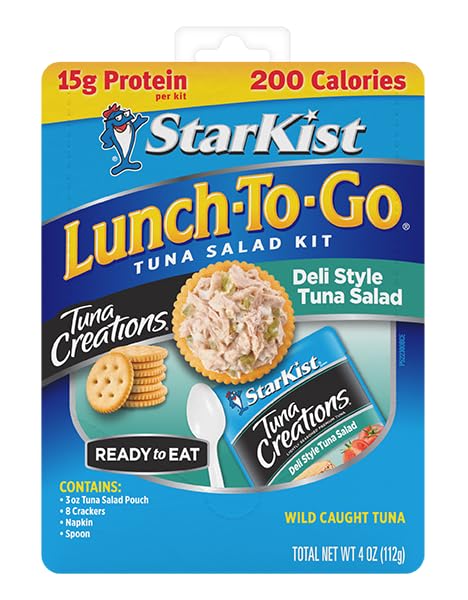StarKist Lunch-To-Go Tuna Creations, Deli Style Tuna Salad Kit - 4.0 oz Kit, 12 Pack