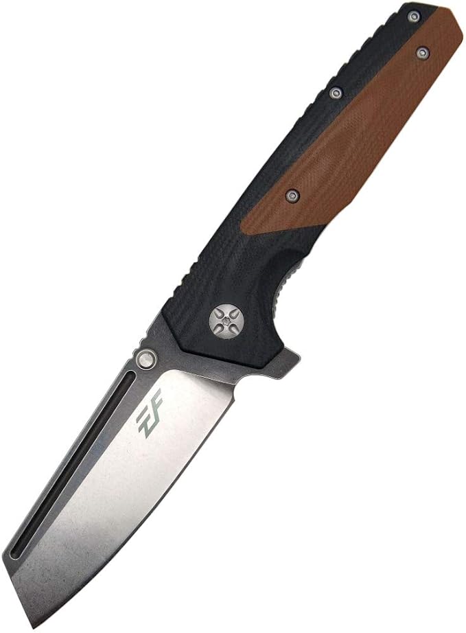 Eafengrow EF68 Folding Knife D2 Blade and G10 Handle with Clip Ball Bearing Everyday Carry Tool for