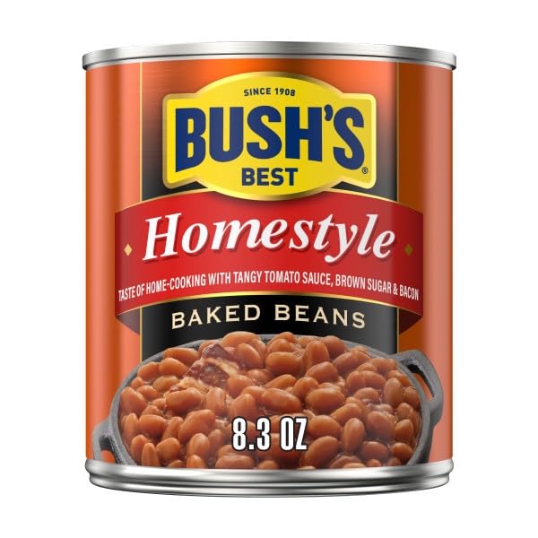 Bush's Best Baked Beans, Homestyle, & Vegetarian, 8.3 Ounce Each (Variety Pack)