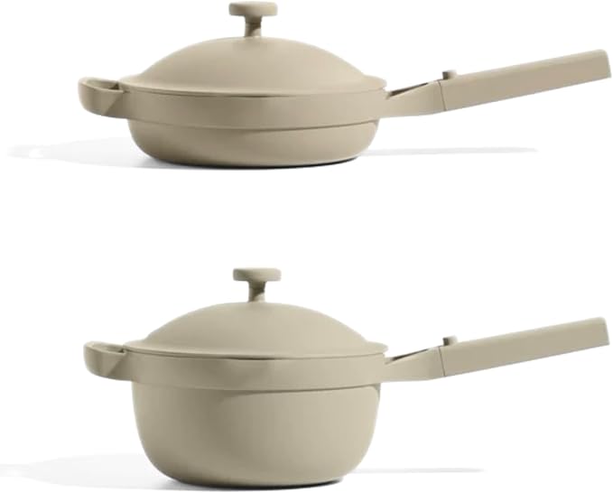 Our Place Mini Home Cook Duo - 8.5" Always Pan & Small Perfect Pot Bundle | Multi-Functional