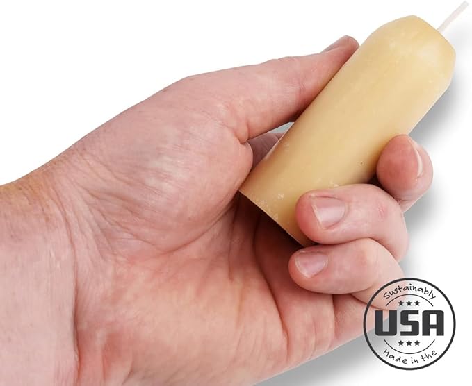 UCO 12-Hour Natural Beeswax Long-Burning Candles for UCO Candle Lanterns and Emergency