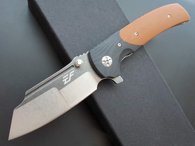Eafengrow EF69 Pocket EDC Knife with Clip,Flipper Folding Knife for Camping Survival and Outdoor