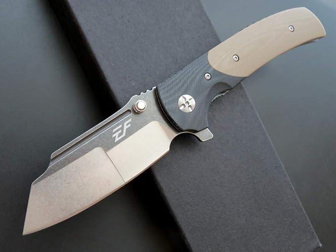 Eafengrow EF69 Pocket EDC Knife with Clip,Flipper Folding Knife for Camping Survival and Outdoor