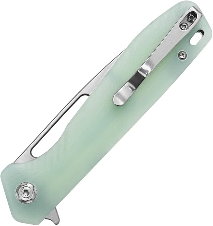 Sitivien ST801 Folding Knife,8Cr18Mov Steel Blade with G10 Handle Pocket Knife EDC Tool Knife for