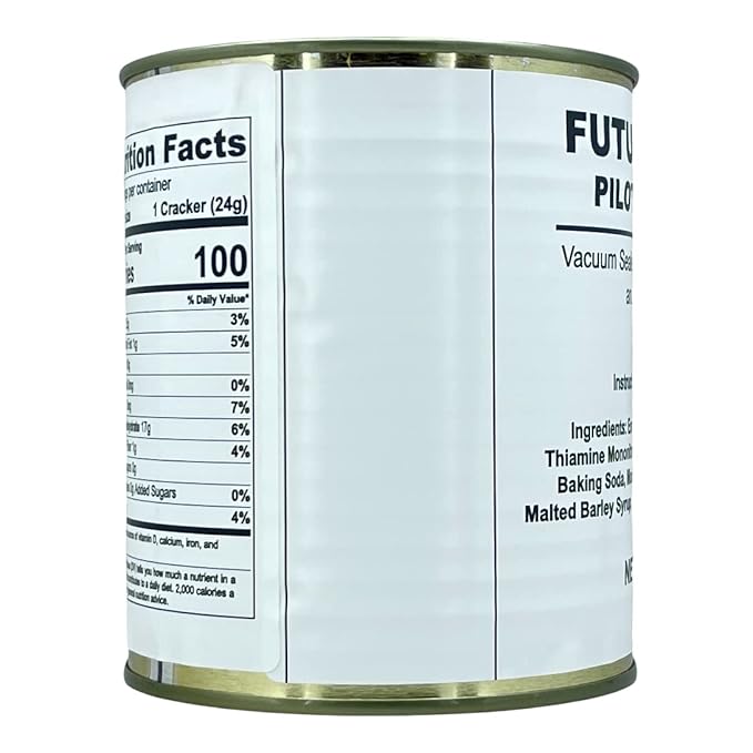 Future Essentials Sailor Pilot Bread Crackers 9.9 Oz per Can Ship’s Biscuit Ready to Eat Survival