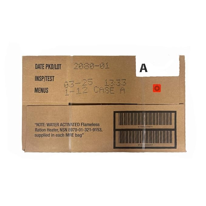 A and B bundle cases 2025, 2026 inspection. Meals Ready to Eat Genuine Military US surplus