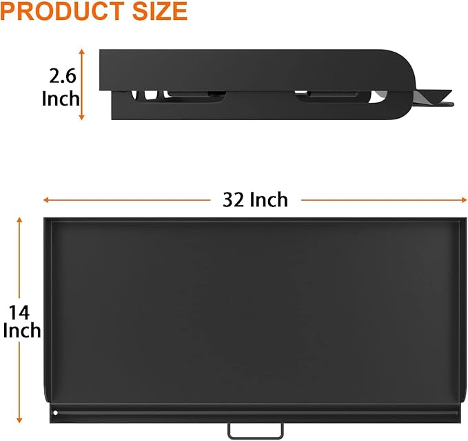 Griddle for Camp Chef 14" 2-Burner Stove Cooking Systems, Professional Carbon Steel Flat Top