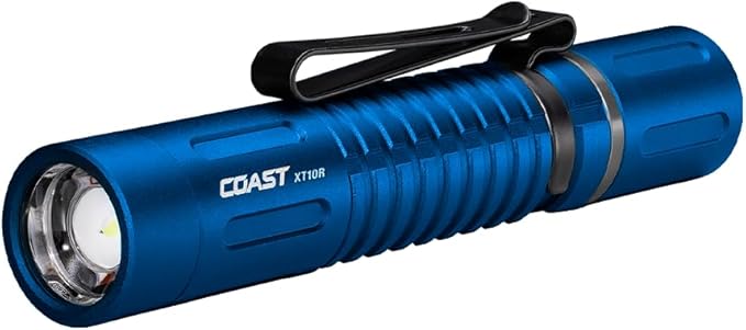 COAST XT10R 280 Lumen USB-C Rechargeable Pocket Flashlight/Penlight with TWIST FOCUS and Two-Way